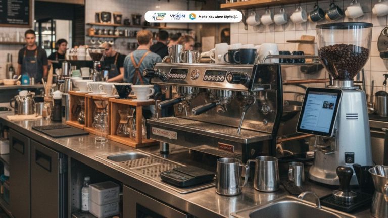 perlengkapan barista untuk coffee shop