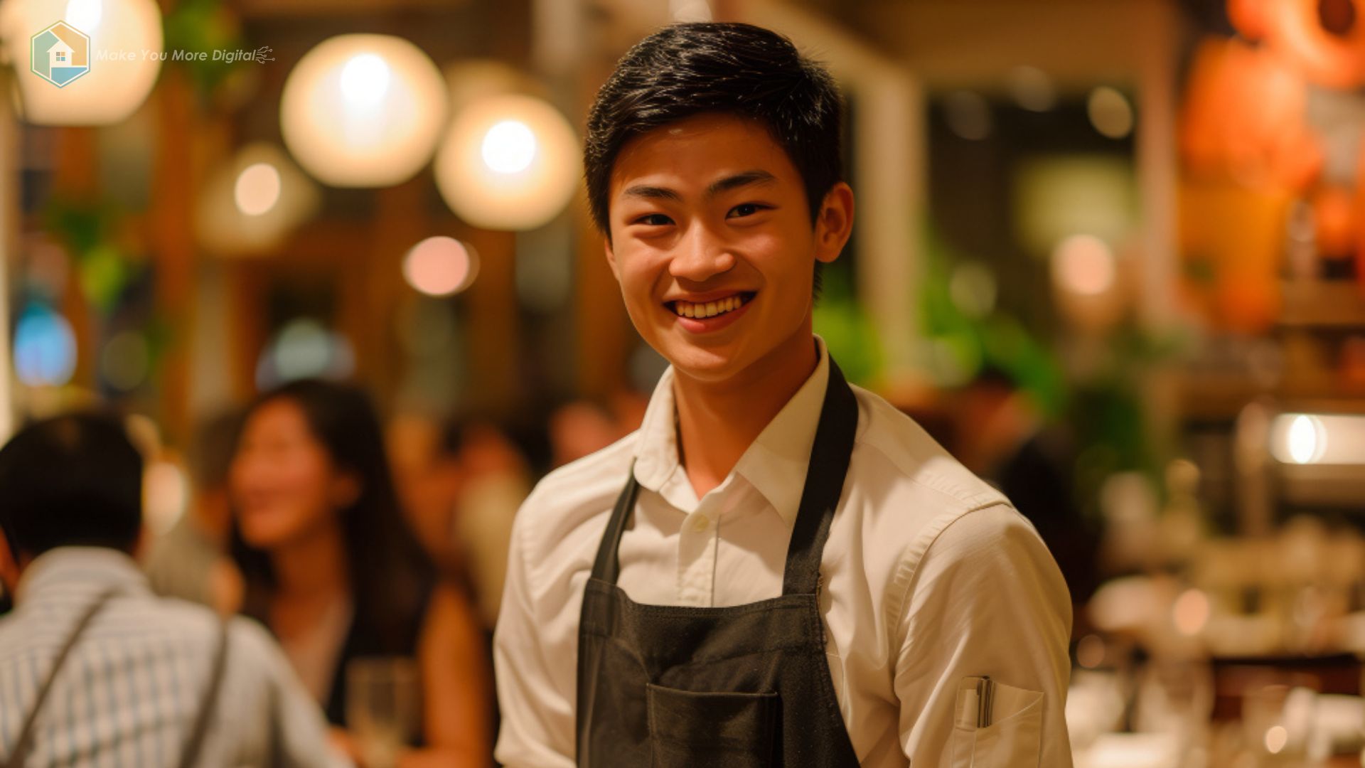 Seorang waiter modern