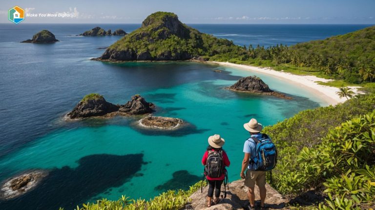pemandangan destinasi wisata yang tertata rapi dan ramah bagi wisatawan
