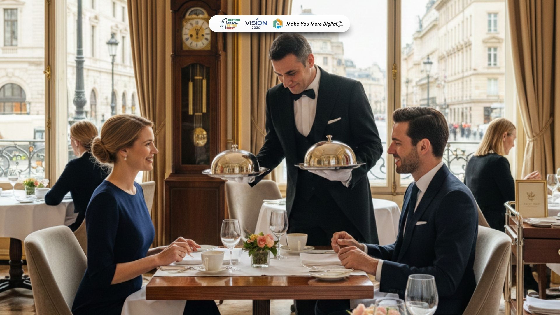butler profesional memberikan layanan personal eksklusif di hotel bintang lima