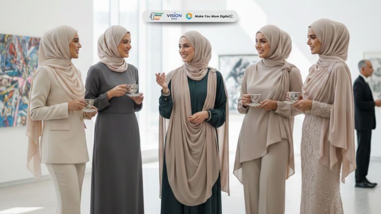 Gaya Pashmina Silk untuk Acara Formal Ramadhan agar Tampil Elegan