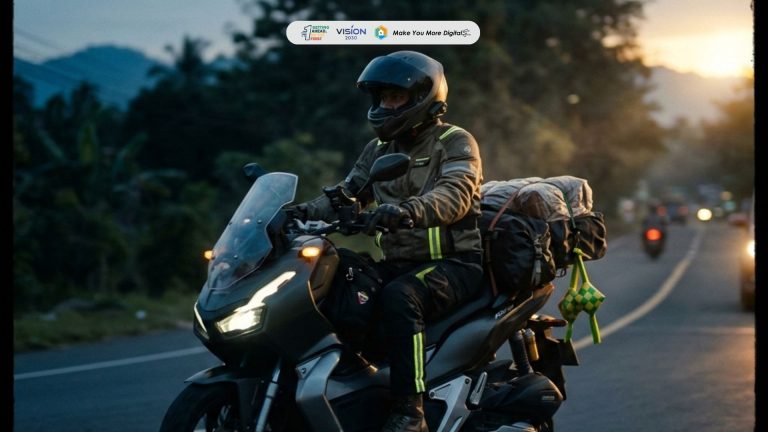 Tips Mudik Naik Motor yang Aman agar Perjalanan Lebaran Tetap Nyaman